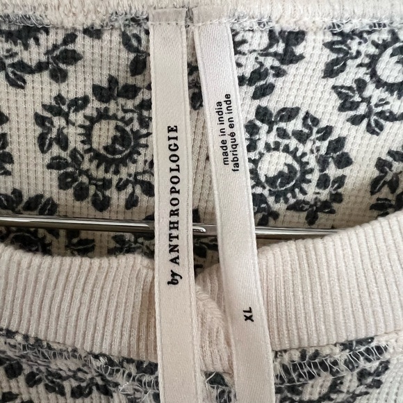 Anthropologie Thermal Waffle-Knit PJ Pajama Loungewear Set - Picture 3 of 13